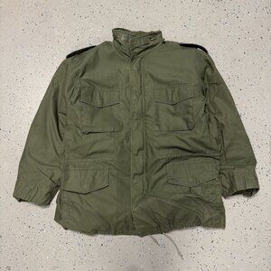 US Army Roth Co Ultra Force Military Field Jacket Mens 2XL Green Full Zip